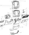 Ram 2500 Steering Column Cover Diagram - 1UM301L1AE