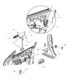 Chrysler Door Latch Assembly Diagram - 4878833AF
