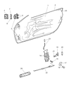 Chrysler Crossfire Door Hinge Diagram - 5189860AA
