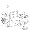 Dodge Sprinter 2500 Trunk Lid Latch Diagram - 5104358AA