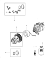 Jeep A/C Compressor Diagram - 68021637AF