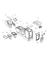 Dodge Journey Center Console Base Diagram - 1RK46XDVAA