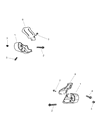 2002 Dodge Dakota Engine Mount Bracket Diagram - 52010017