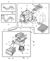 Chrysler Sebring Heater Core Diagram - MR500466