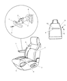 1997 Dodge Ram Wagon Seat Cushion Diagram - SA82SP8AA