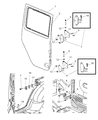 Jeep Door Hinge Diagram - 55395384AC