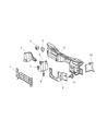 Dodge Sprinter 2500 Dash Panels Diagram - 5131685AA