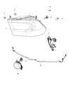 Ram Headlight Diagram - 68088549AA