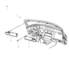 Dodge Viper Sun Visor Diagram - UZ101X7AB