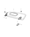 2020 Jeep Compass Sun Visor Diagram - 5SY76DX9AD