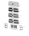 Ram Grille Diagram - 68093930AB