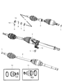 Dodge Caliber Intermediate Shaft Diagram - 53010355AC