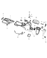 Jeep Center Console Base Diagram - 6CY271T9AA
