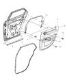 Dodge Magnum Weather Strip Diagram - 5065164AD