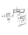 2020 Jeep Cherokee Glove Box Diagram - 68241411AB
