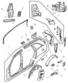 2006 Chrysler Pacifica Fuel Door Diagram - 4719704AE