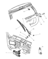 Jeep Grand Cherokee Wiper Arm Diagram - 5102882AA