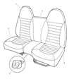1999 Dodge Dakota Cup Holder Diagram - 5FE39RC3