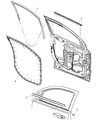 Jeep Compass Window Run Diagram - 5074657AC