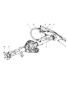 2007 Dodge Ram 1500 Brake Line Diagram - 55398154AB