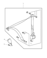 2005 Chrysler Crossfire Seat Belt Diagram - 5133178AA