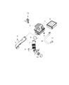 Ram Air Filter Box Diagram - 68249652AA