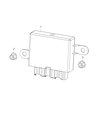 Jeep Gladiator Parking Assist Distance Sensor Diagram - 4672769AE