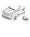 Jeep Commander Yaw Sensor Diagram - 56029420AA