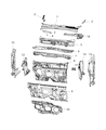 Jeep Renegade Front Cross-Member Diagram - 68244392AA