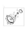 Jeep Gladiator Headlight Diagram - 55112873AG