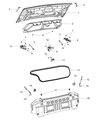 2020 Dodge Challenger Weather Strip Diagram - 4575880AD