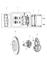 2012 Chrysler 300 Brake Disc Diagram - 4779197AF