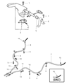 1998 Chrysler Sebring Parking Brake Cable Diagram - MR205956