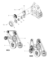 2009 Dodge Ram 5500 Alternator Pulley Diagram - 5183490AA