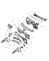 Jeep Grand Cherokee Dash Panels Diagram - 68021019AF