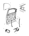 2008 Chrysler Aspen Window Regulator Diagram - 55277229AB