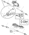Chrysler CV Boot Diagram - 5103006AA