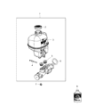 Ram Brake Master Cylinder Diagram - 68000908AA