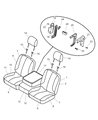 2003 Dodge Ram 3500 Armrest Diagram - YK081L5AA