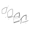 2023 Jeep Cherokee Door Seal Diagram - 5056307AA