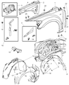 Dodge Caliber Fender Diagram - 5160021AD