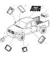 Dodge Ram 2500 Transmitter Diagram - 56040546AJ