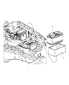 Jeep Commander Battery Tray Diagram - 55396408AE