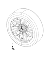Jeep Cherokee TPMS Sensor Diagram - 68324961AB
