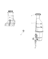 Chrysler PT Cruiser Power Steering Reservoir Diagram - 5272351AE