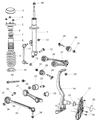 Dodge Magnum Sway Bar Link Diagram - 4895483AA