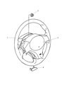 Dodge Stratus Steering Wheel Diagram - MR569189YA