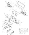 2004 Dodge Caravan Cup Holder Diagram - 5102309AA