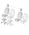 Dodge Dart Seat Cushion Diagram - 68193496AA