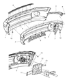2002 Dodge Ram 1500 Bumper Diagram - 5073001AB